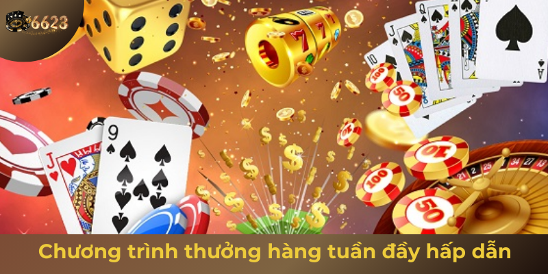 Ảnh minh hoạ: Ưu đãi thưởng hàng tuần đầy hấp dẫn tại nhà cái 6623